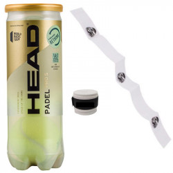 Bolas Head Padel Pro S + Protector + Overgrip
